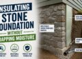 insulating stone foundation without trapping moisture
