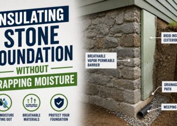 insulating stone foundation without trapping moisture
