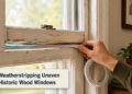 weatherstripping uneven historic wood windows